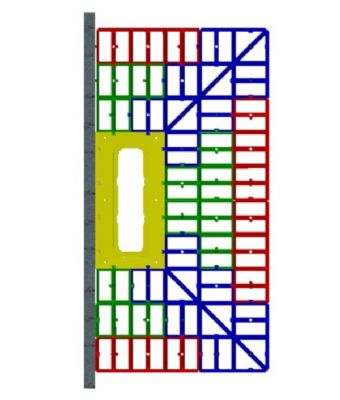 IMPEY AQUA-GRADE 400mm LINEAR DRAIN SYSTEM - ONE WALL - THREE FALLS 1500mm x 750mm for TILED FLOORS with WASTE, AG40L15075/3F